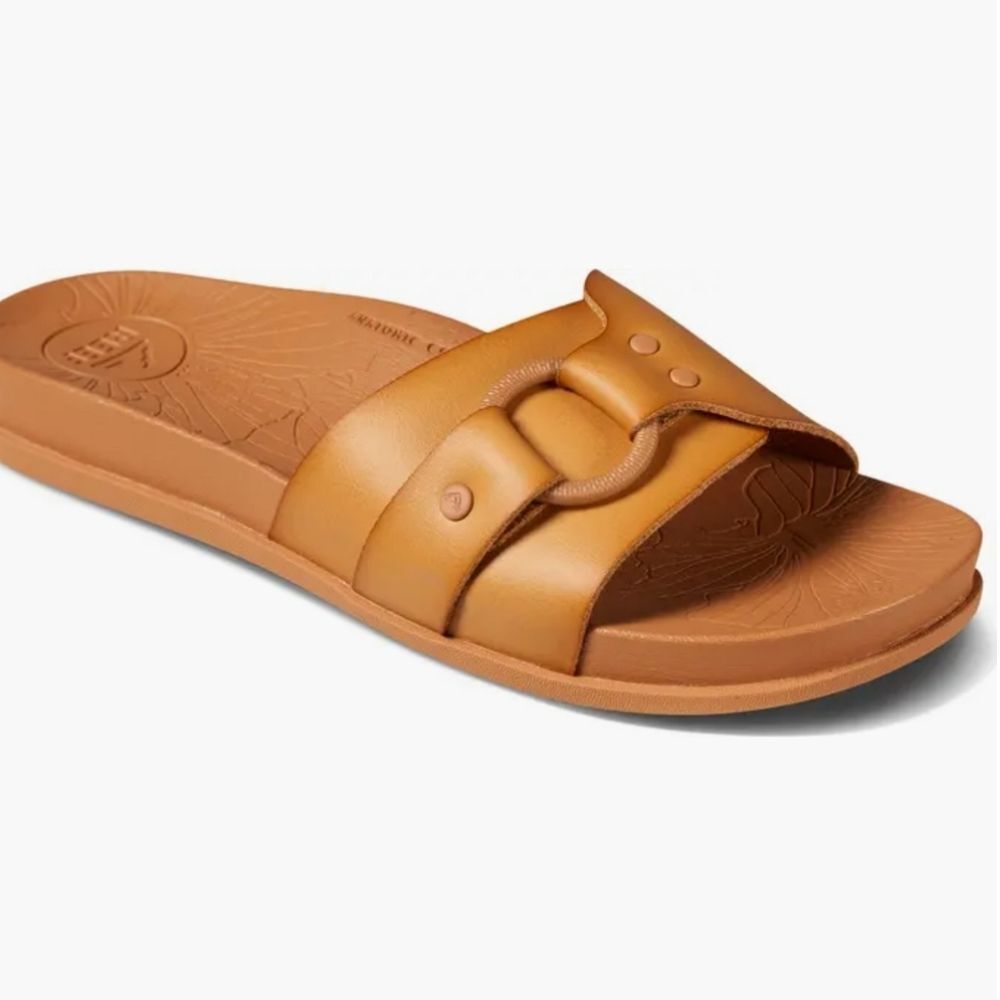 Reef Cushion Soho Cruz Slide Sandal- Natural